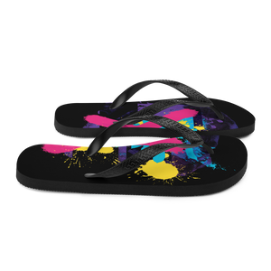 Abstract Series 01 Flip Flops Black by Design Express