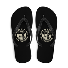 Don't Be Tourist, Be A Traveller Flip-Flops Sizes: S, M, L by Design Express