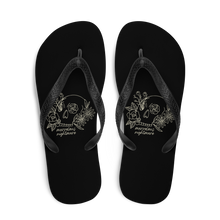 Marvelous Nightmare Flower Skull Flip-Flops by Design Express