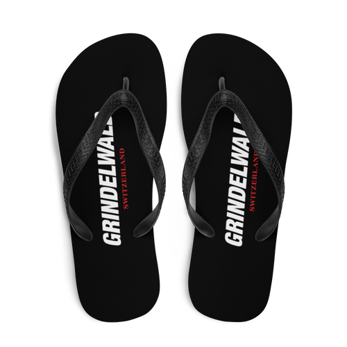 Grindelwald Switzerland Text Flip-Flops by Design Express