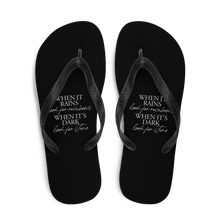 When it rains, look for rainbows (Quotes) Flip-Flops by Design Express