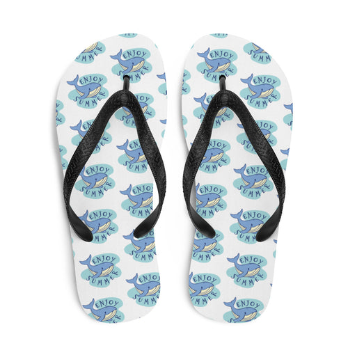 Whale Enjoy Summer Flip-Flops by Design Express