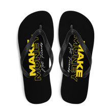 Make Money Not Friends Typography Flip Flops by Design Express