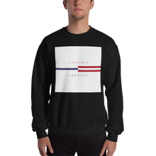 Black / S I'd rather be in America "tommy" Square Unisex Sweatshirt by Design Express