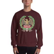 Maroon / S USA Eagle Unisex Sweatshirt by Design Express