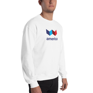 America "Squared" Unisex Sweatshirt by Design Express