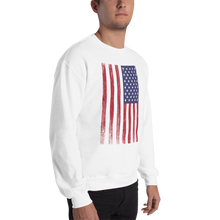 Distressed USA Flag Unisex Sweatshirt by Design Express