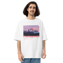 S Monte Fitz Roy, Patagonia Front Unisex Oversized White T-Shirt by Design Express